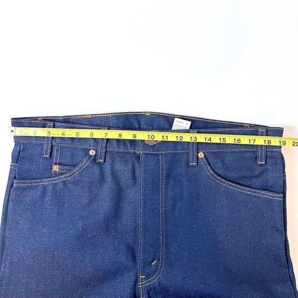 Vintage Levis 505 Jeans Men 38 x 30 Deadstock Dark Denim Orange Tab 90s USA - Picture 10 of 14